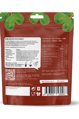 Fropie Yer Fıstığı - Fırında Yağsız Kavrulmuş 3 x 75 G