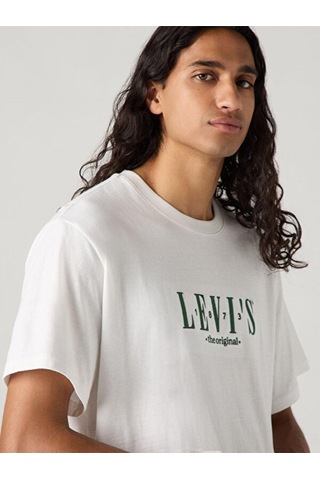 Levi's Lse Ss Relaxed Fit Tee Serif Logo White Erkek T-shirt A2082-0258-4735 Beyaz