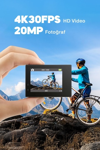 Akaso Brave 4 20 MP 170° 4K Wifi Aksiyon Kamerası