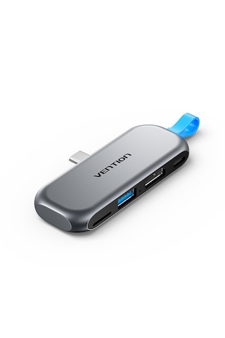 Vention 4'ü 1 Arada Alüminyum Alaşımlı Kablosuz Type-c Hub Çoklayıcı - 4k Hdmı Usb 3,2 Tf Gri