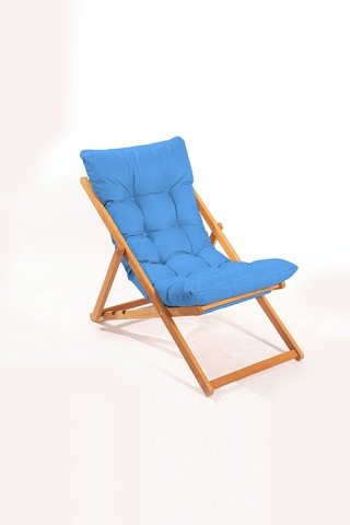 2+1 Nora Şezlong Seti Bahçe-balkon-teras-plaj-kafe Katlanır Set Ahşap