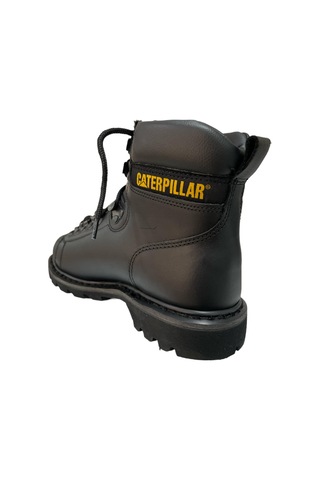 Caterpillar Alaska Black Deri Erkek Bot