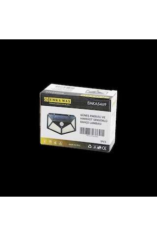 Solar Hareket Sensörlü Dış Mekan Aplik Lambası 9.5x13.5 Cm Çok Renkli