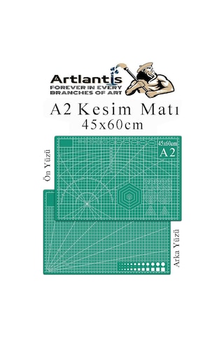 Kesim Matı A2 45x60 Cm Çift Taraflı 1 Adet Çizim Matı Kesme Madı Kesim Tablası Kesim Altlığı