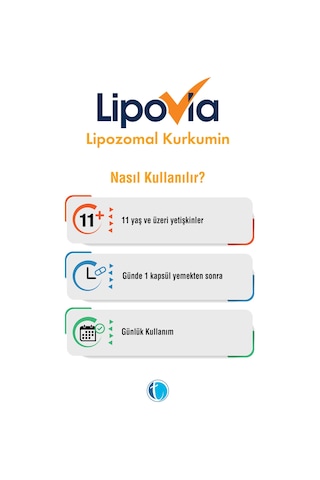 LIPOVIA Lipozomal Kurkumin Bitkisel Kapsül 8680133001437