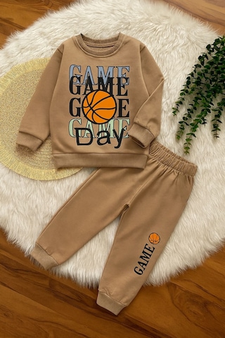 Game Day Erkek Çocuk Takım - 2/8 Yaş - 31551 Krem