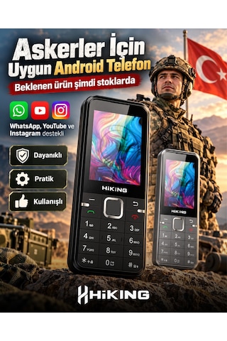 Hikıng S4 Android -asker,yaşlı Telefonu Hikıng S4 Android -asker,yaşlı Telefonu