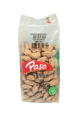 Paşa Kuruyemiş Kavrulmuş Badem Şeffaf Paket 250 G