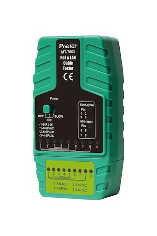 Proskit Mt-7063 Poe Ve Lan Kablo Test Cihazı