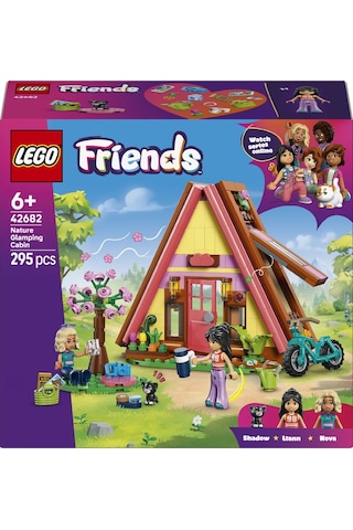 LEGO® Friends Doğa Kampı Kulübesi 42682 - 6 Yaş ve Üzeri Çocuklar için 2 Mini Bebek İçeren Yaratıcı Oyuncak Yapım Seti (295 Parça)