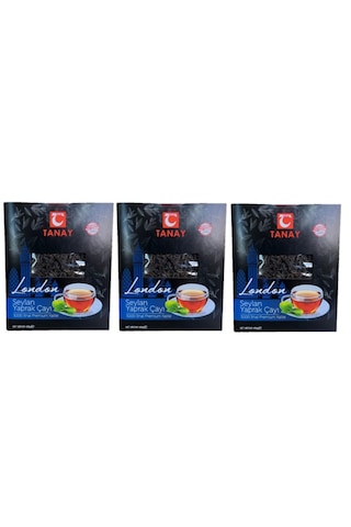 Tanay London İthal Yaprak Seylan Çay 3 x 400 G