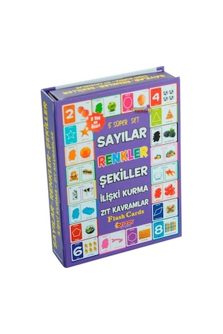 Dıy Toy Zıt Kavramlar Zeka Kartları