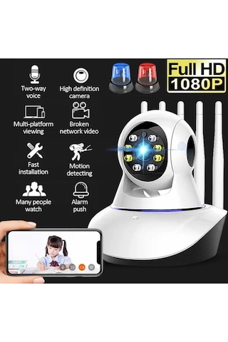 Kablosuz Ip Kamera Ev Güvenlik Wifi Bebek İzleme Takip Kamerası