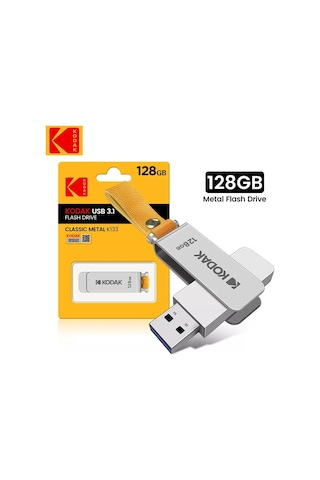 Kodak Yüksek Hızlı Usb Flash Bellek 3.1 Metal Ve Sağlam 128gb