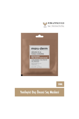 Duş Öncesi Saç Maskesi - Argan Yağı & Asya Ginsengi Yenileyici Duş Öncesi Saç Maskesi 50 Ml