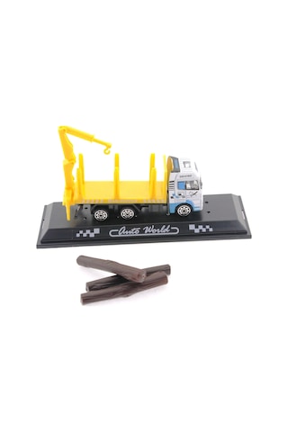 Die Cast Mini Sarı Kütük Kamyonu Çok Renkli