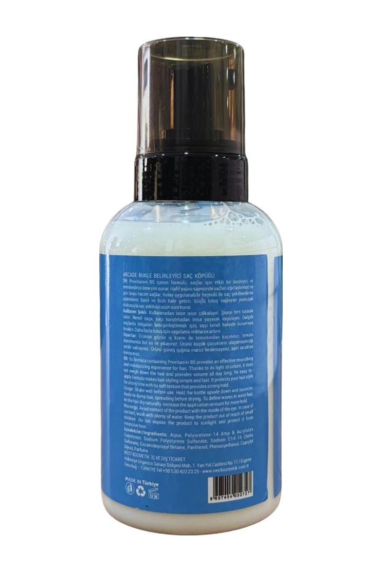Arcade Ultra Strong Bukle Belirleyici Saç Köpüğü 500 ML