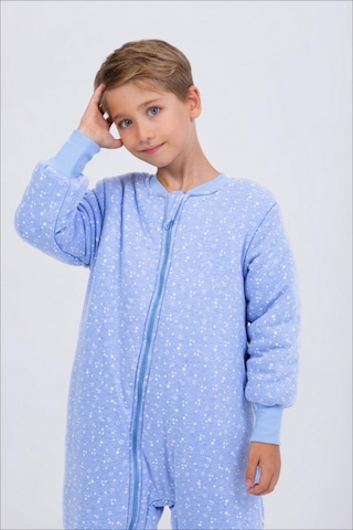 Erkek Çocuk Uyku Tulumu Kalın Elyaf Dolgulu Premium Kalite 2.5 Tog Açık Mavi