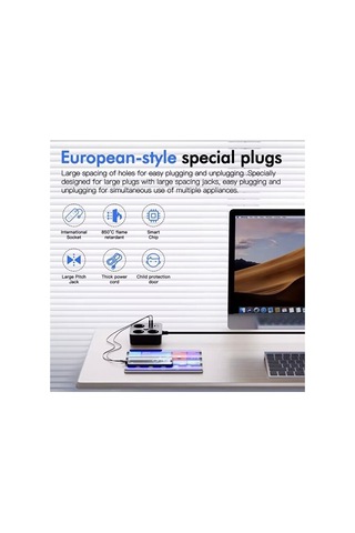 Sonx Akım Korumalı Avrupa Tip-c Usb Soket Kartı 2 Metre - Güvenli Ve Uzun Kablo Çözümü 0