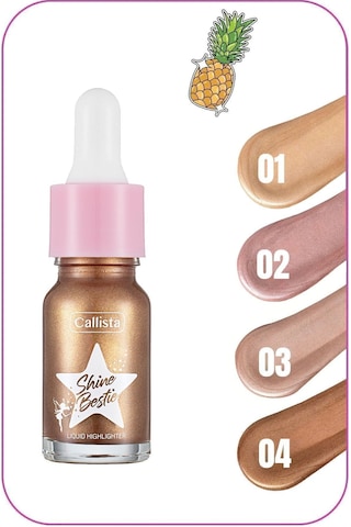 Callista Shine Bestie Highlighter Işıltılı Likit Aydınlatıcı - 04 Sunset Pixie