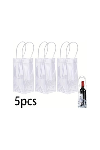 Cordial 5 Adet Taşınabilir Katlanır Pvc Şarap Soğutma Çantası - Şampanya Bira İçecek