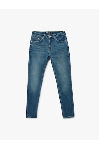 Koton Pamuklu Normal Bel Skinny Fit Jean Pantolon - Michael Jean Orta İndigo 6wam40028nd İndigo