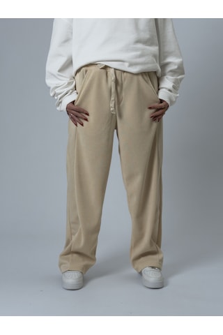 Cocopelli Oversize Bej Kadın Baggy Eşofman Coc2530