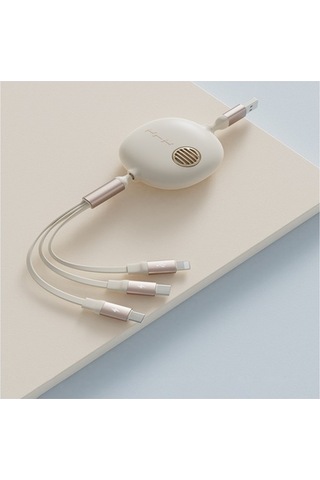 Nettech Gırgır Tipi Plastik 100 Cm Usb To Micro + Lightning + (550832790)