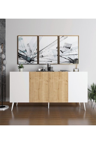 Floradesign Saphire Konsol / Konsol / Çok Amaçlı Dolap 160 Cm Beyaz-mese