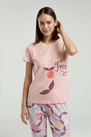 Roly Poly Kadın Fresh Desenli Kısa Kol Pijama Takım SOMON