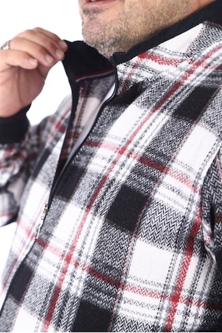 Starbattal Büyük Beden Dik Yaka Sweat Oduncu 22219-2243 Çok Renkli