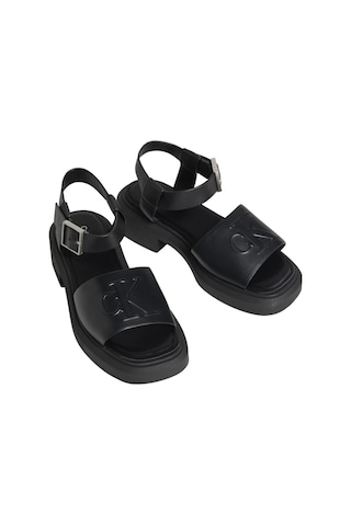 Calvin Klein Kadın Chunky Sandal Lth Mg Sandalet Hw0hw031310gj-16304 Siyah