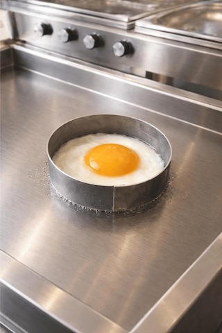 8 Cm Yuvarlak Yumurta Omlet Çemberi - Krep Pankek Pişirme Kalıbı Çok Renkli