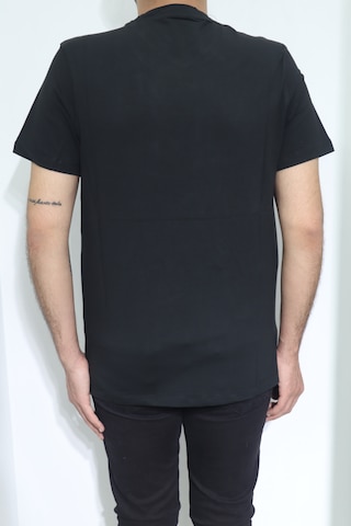 Santa Dmctekstil Erkek Düz Spor Kesim Kalıbı Rahat V Yaka T-shirt Siyah