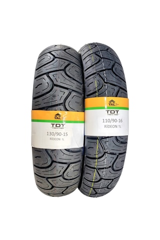 130/90-15 Ve 110/90-16 Takım Tl Tubeless - Dubleks Chopper Lastiği