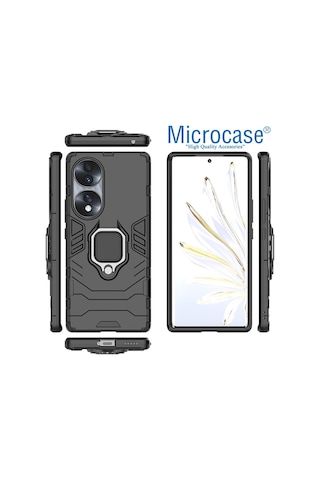 Microcase Honor 70 Batman Serisi Yüzük Standlı Armor Kılıf-Al3349