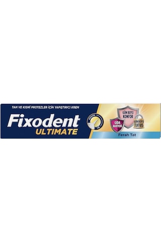 Fixodent Ultimate Ferah Tat Diş Protezi Yapıştırıcı Krem 40g