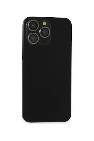 iPhone Uyumlu 15 Pro Max Pvd Metal Kamera Lens - Siyah
