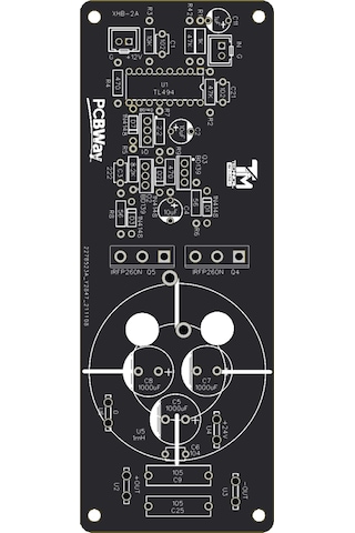 500 Watt Mono Irfp260N Mosfet Tl494 Class D Amfi Devresi
