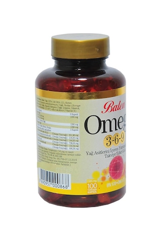Balen Omega 3-6-9 Kapsülü 1585 Mg x 100 Yumuşak Kapsül