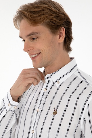 U.s. Polo Assn. Erkek Lacivert Gömlek Desenli 50308318-vr033 Lacivert