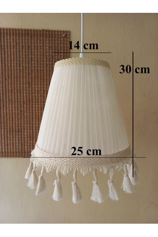 N-19 Krem Organze Yatak Odası Çocuk Ve Bebek Odası Avize Krem