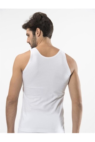 Türen 108 Penye Erkek Atlet İkili Paket-beyaz Beyaz