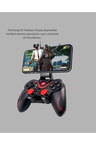 Kablosuz Bluetooth Oyun Kolu Mobil Tv Pc Uyumlu Ergonomik Tasarım 76918759