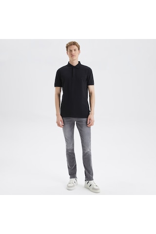 Nautica Nautıca Erkek Siyah Slım Fıt Kısa Kollu Polo K35062T 0Tb Siyah