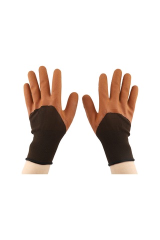 Mufunye Ergonomik Tasarımlı Nemi Emici, Kaymaz Önlü, Çift Taraflı Havalandırmalı Bahçe Ve İş Güvenlik Eldiveni Logosuz