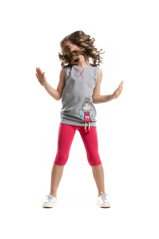 Denokids Mshb&g Keyifli Melek Kız Çocuk Tunik Tayt Takım Renkli Çok Renkli