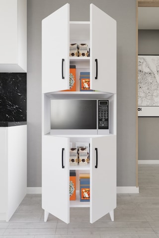 Hobbie Mikrodalga Mutfak Dolabı Beyaz Beyaz