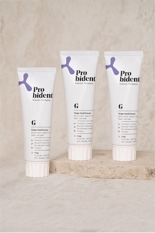 Probident Aktif Probiyotikli Üzüm Çekirdeği Özüt İlaveli Diş Macunu 3 x 75 ML