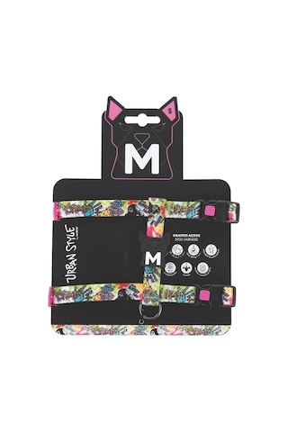 M-pets Urban Style Graffıtı Active Köpek Göğüs Tasması S Çok Renkli